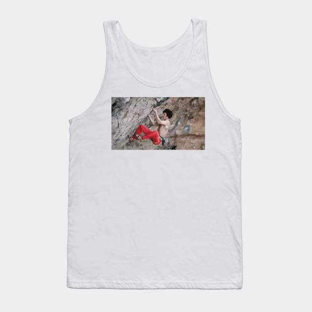 Adam Ondra Sending Painting Tank Top by gktb